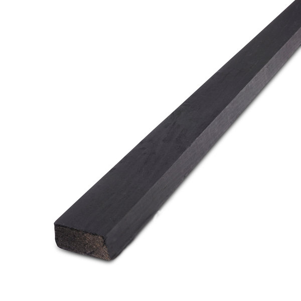 DENLATTEN ZWART GESCHAAFD 22x45 mm